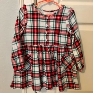 Cat & Jack Red Plaid Dress, Sz. 3T